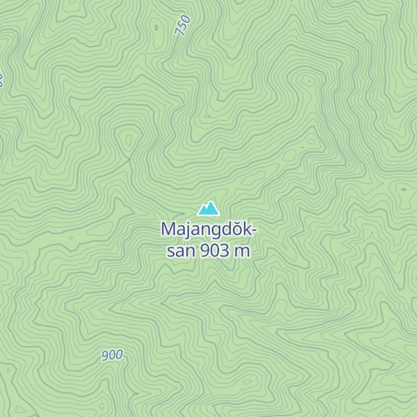 Map of Majangdŏk-san