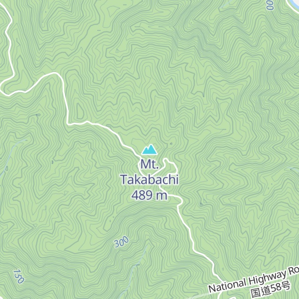 Map of Mt. Takabachi
