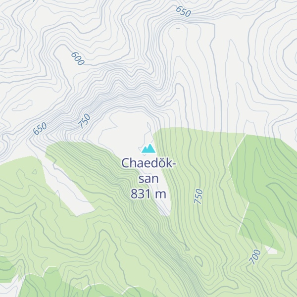 Map of Chaedŏk-san
