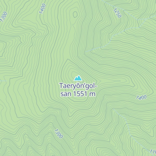 Map of Taeryŏn’gol-san