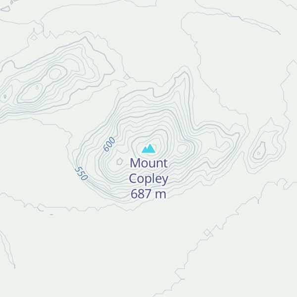 Map of Mount Copley
