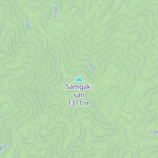 Map of Samgak-san