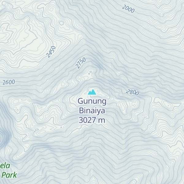 Map of Gunung Binaiya