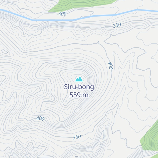 Map of Siru-bong