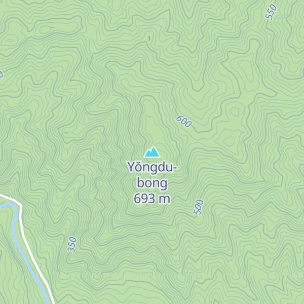 Map of Yŏngdu-bong