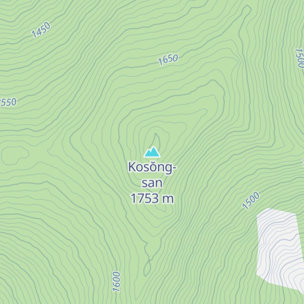 Map of Kosŏng-san