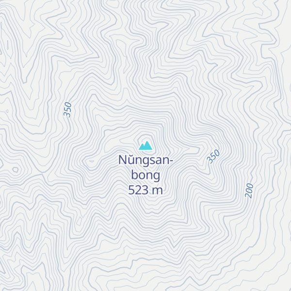 Map of Nŭngsan-bong