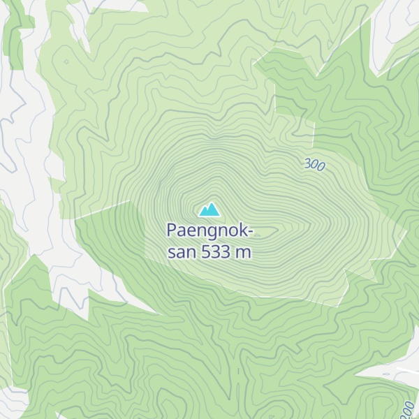Map of Paengnok-san