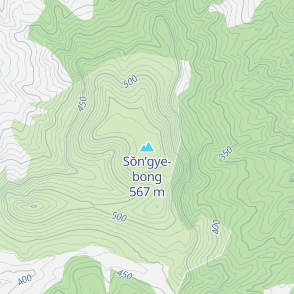 Map of Sŏn’gye-bong