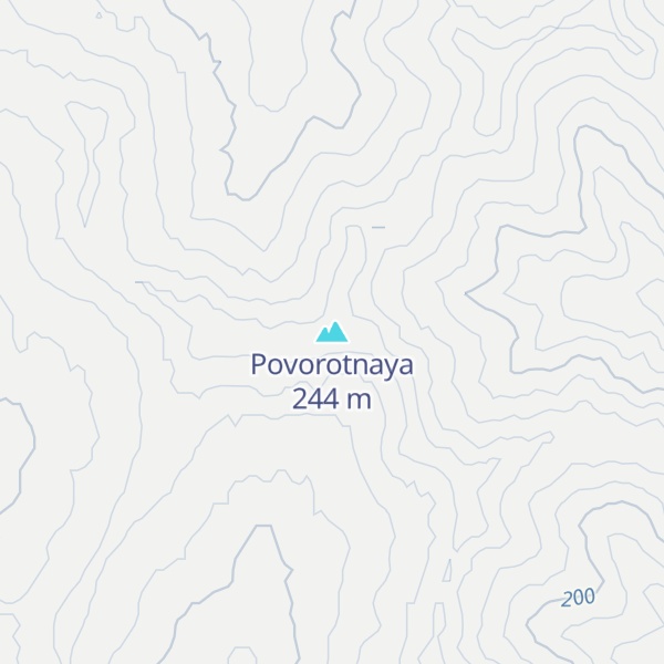 Map of Povorotnaya