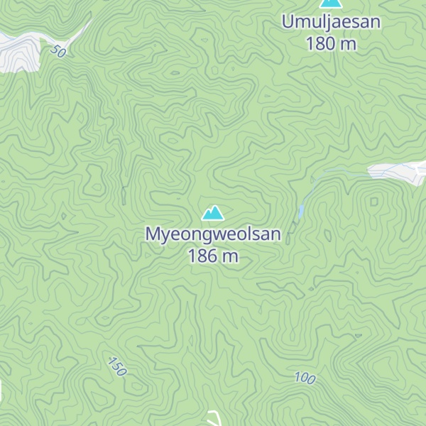 Map of Myeongweolsan