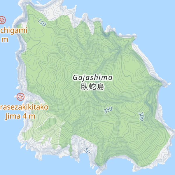 Map of Mt. Otake