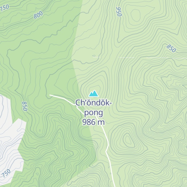 Map of Ch’ŏndŏk-pong