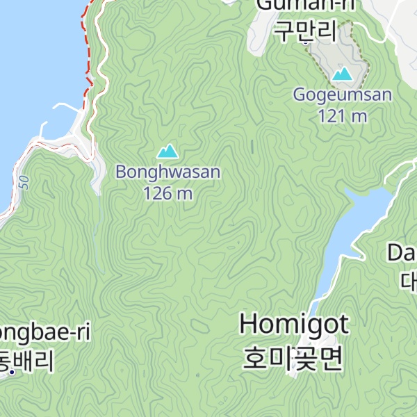 Map of Bonghwabong
