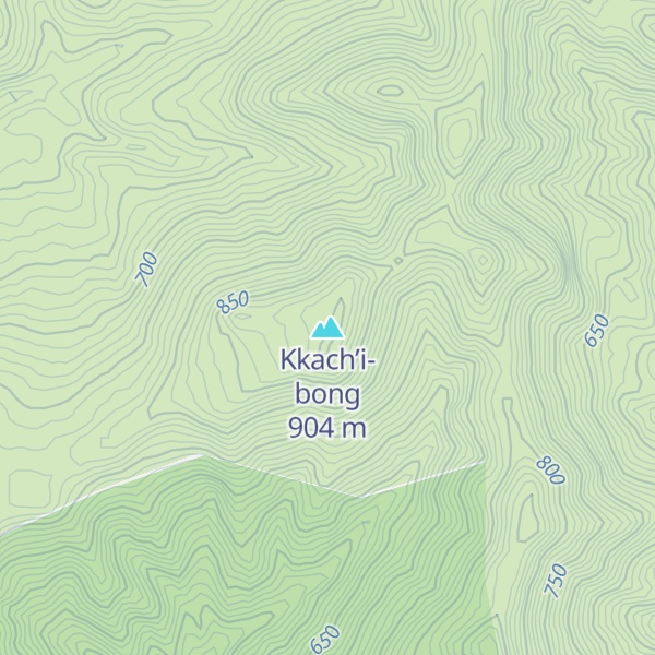 Map of Kkach’i-bong