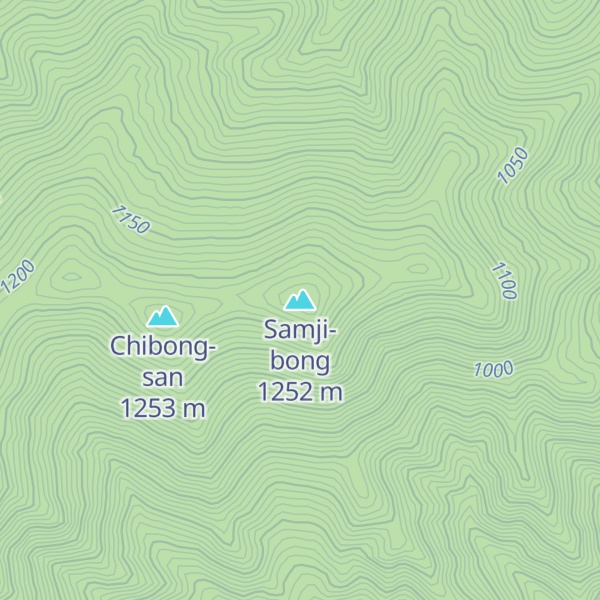 Map of Samji-bong