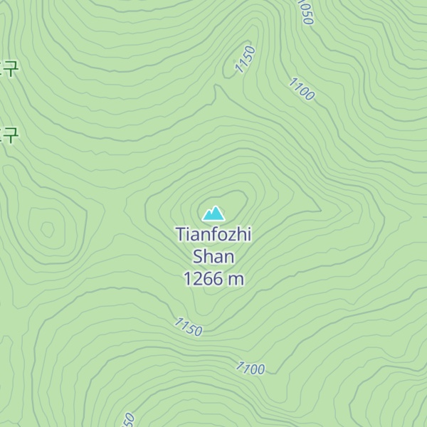 Map of Tianfozhi Shan