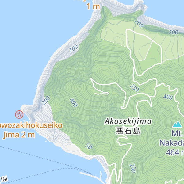 Map of Mt. Mitake