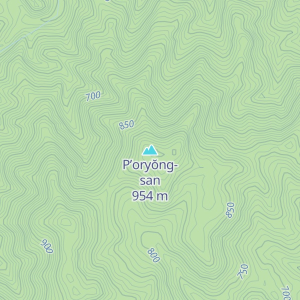 Map of P’oryŏng-san