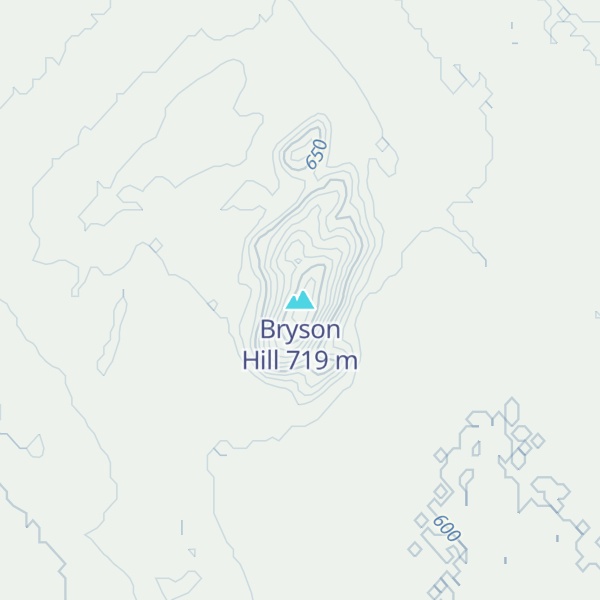 Map of Bryson Hill