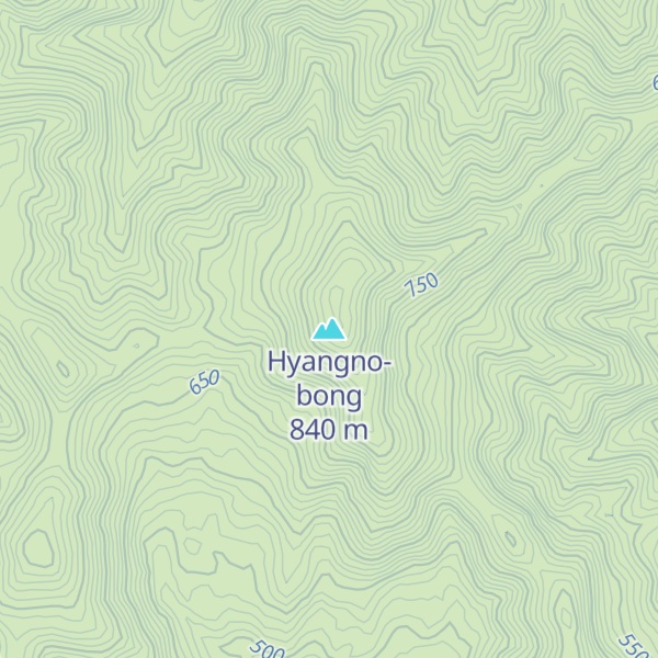 Map of Hyangno-bong