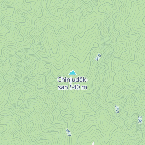 Map of Chinjudŏk-san