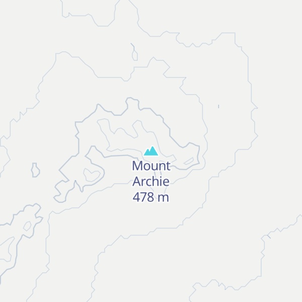 Map of Mount Archie