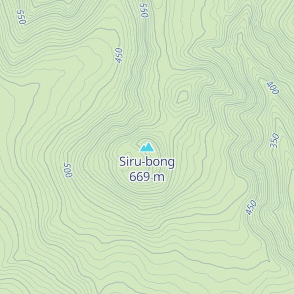Map of Siru-bong