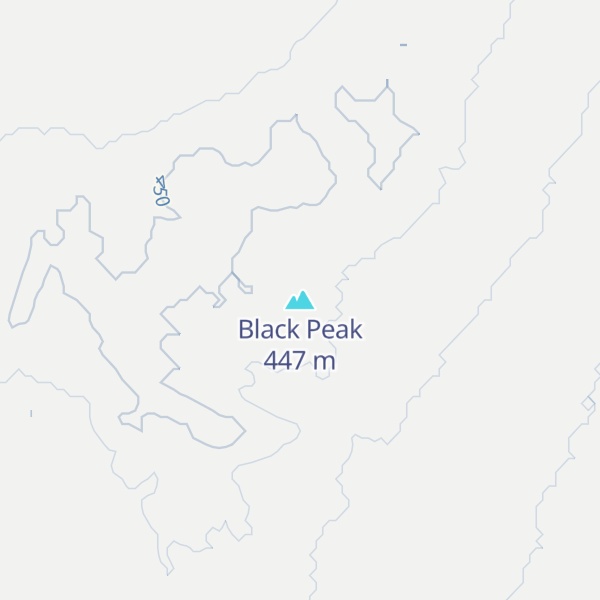 Map of Black Peak