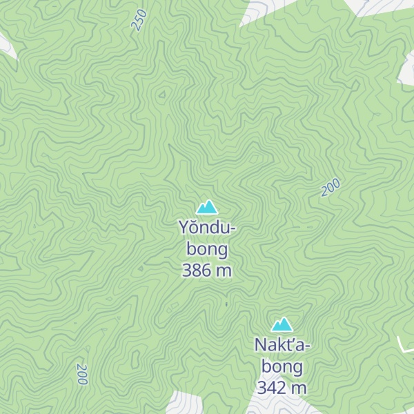Map of Yŏndu-bong