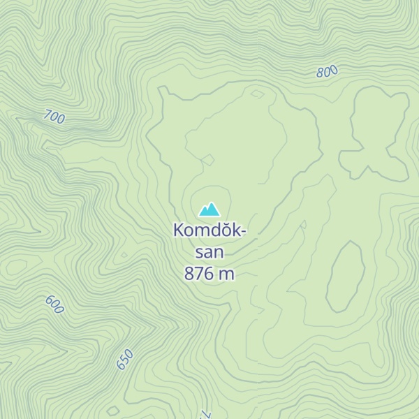 Map of Komdŏk-san
