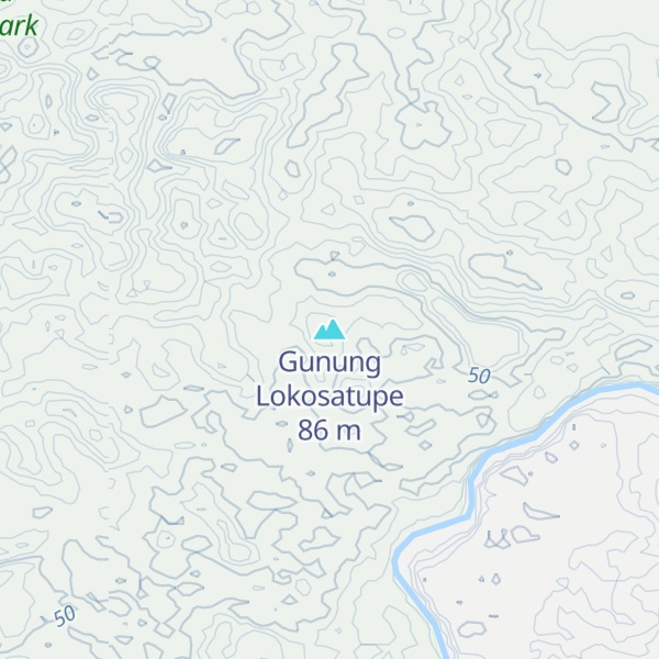 Map of Gunung Lokosatupe