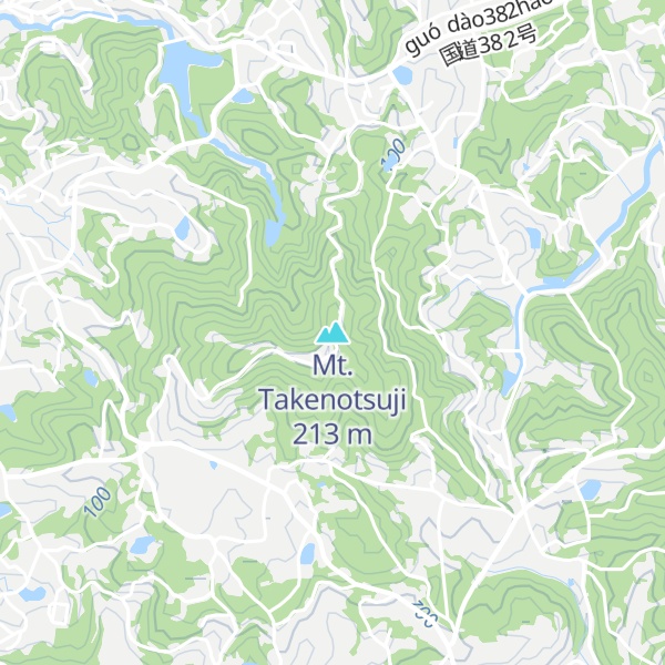 Map of Mt. Takenotsuji