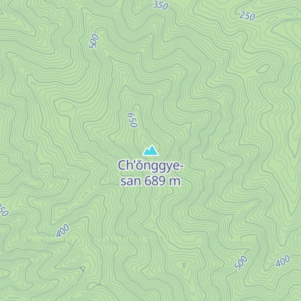 Map of Ch’ŏnggye-san