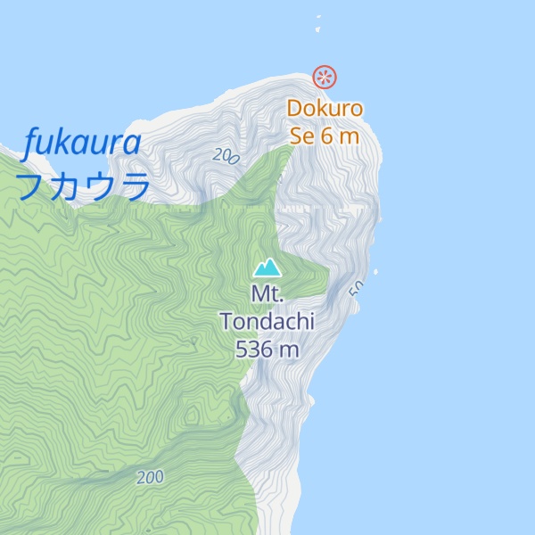 Map of Mt. Tondachi