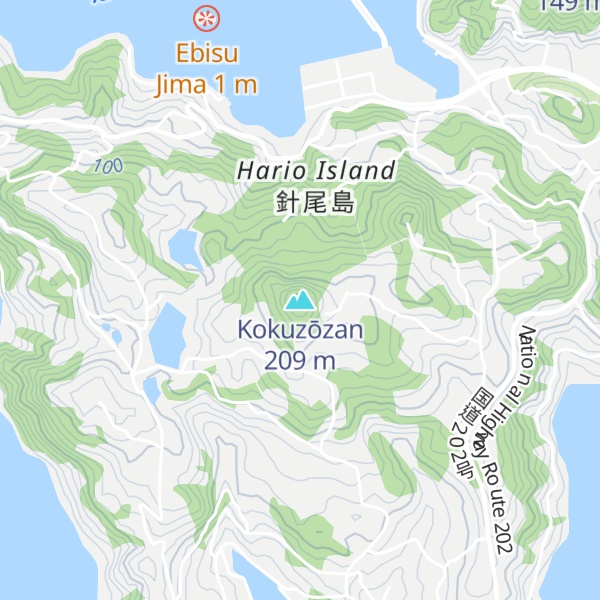 Map of Kokuzōzan