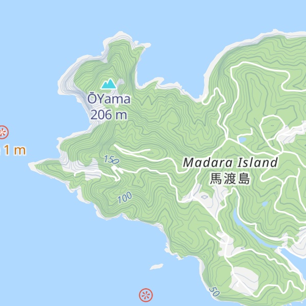 Map of Mt. Bansho-no-tsuji