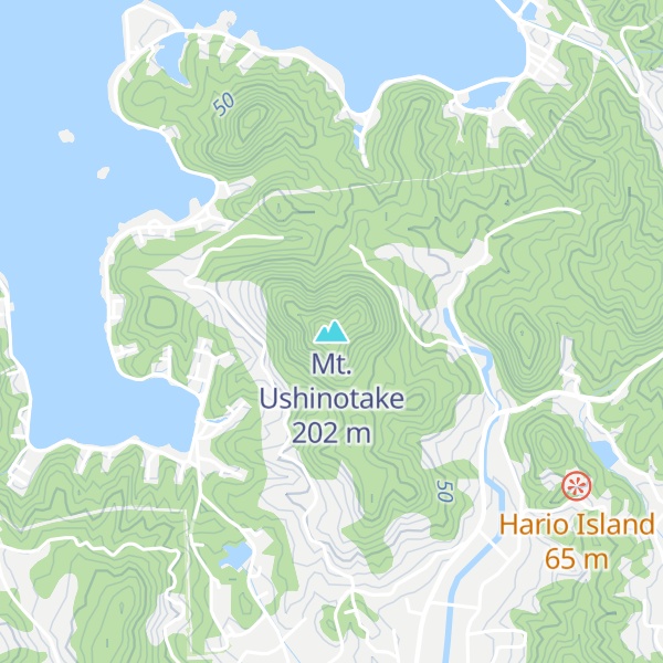 Map of Mt. Ushinotake