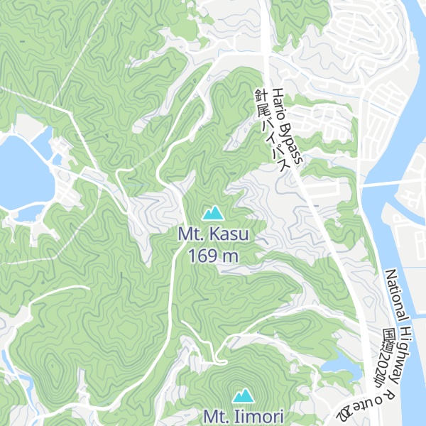 Map of Mt. Kasu