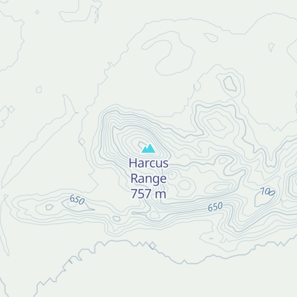 Map of Harcus Range