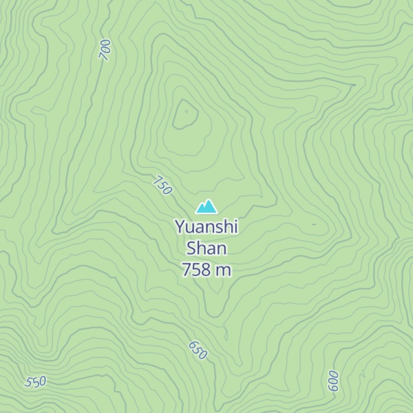Map of Yuanshi Shan