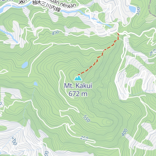 Map of Mt. Kakui