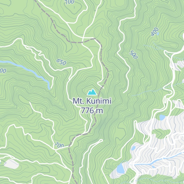 Map of Mt. Kunimi