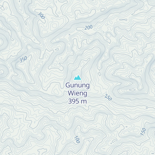 Map of Gunung Wieng