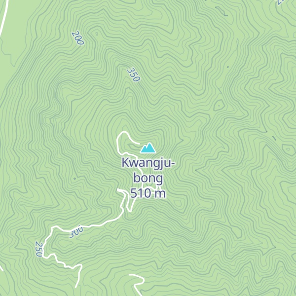 Map of Kwangju-bong