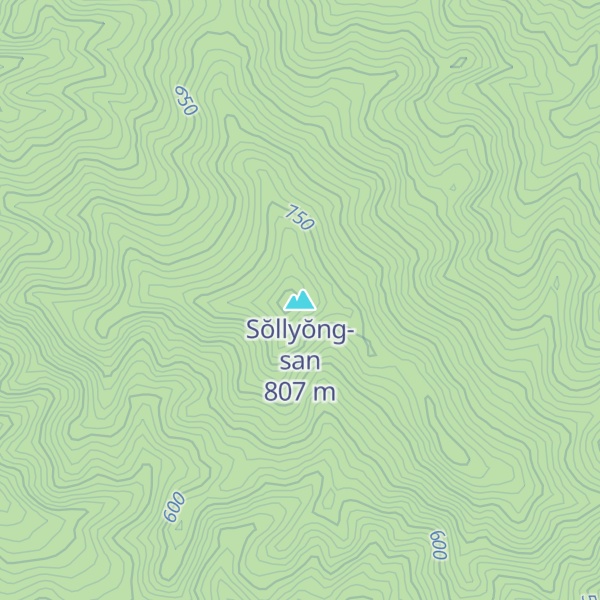 Map of Sŏllyŏng-san
