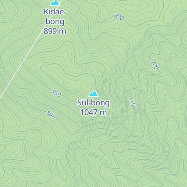 Map of Sŭl-bong