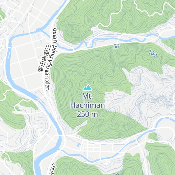 Map of Mt. Hachiman