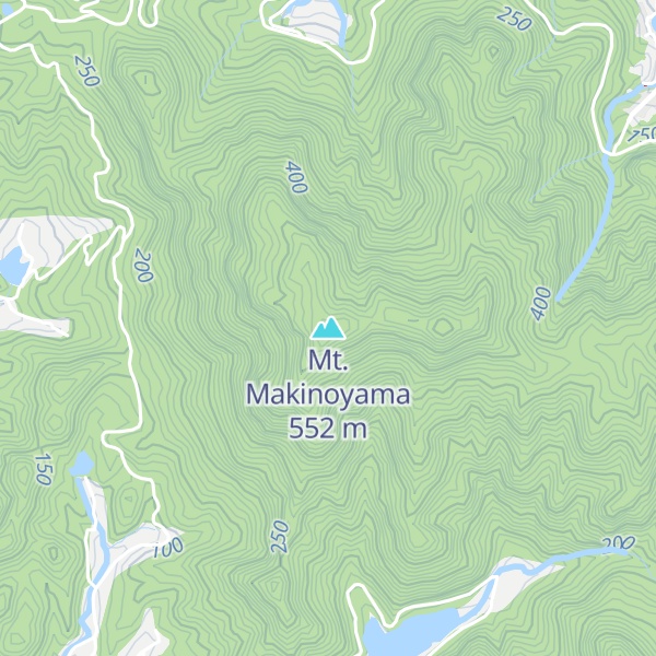 Map of Mt. Makinoyama