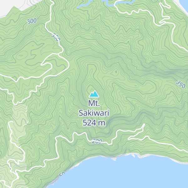 Map of Mt. Sakiwari